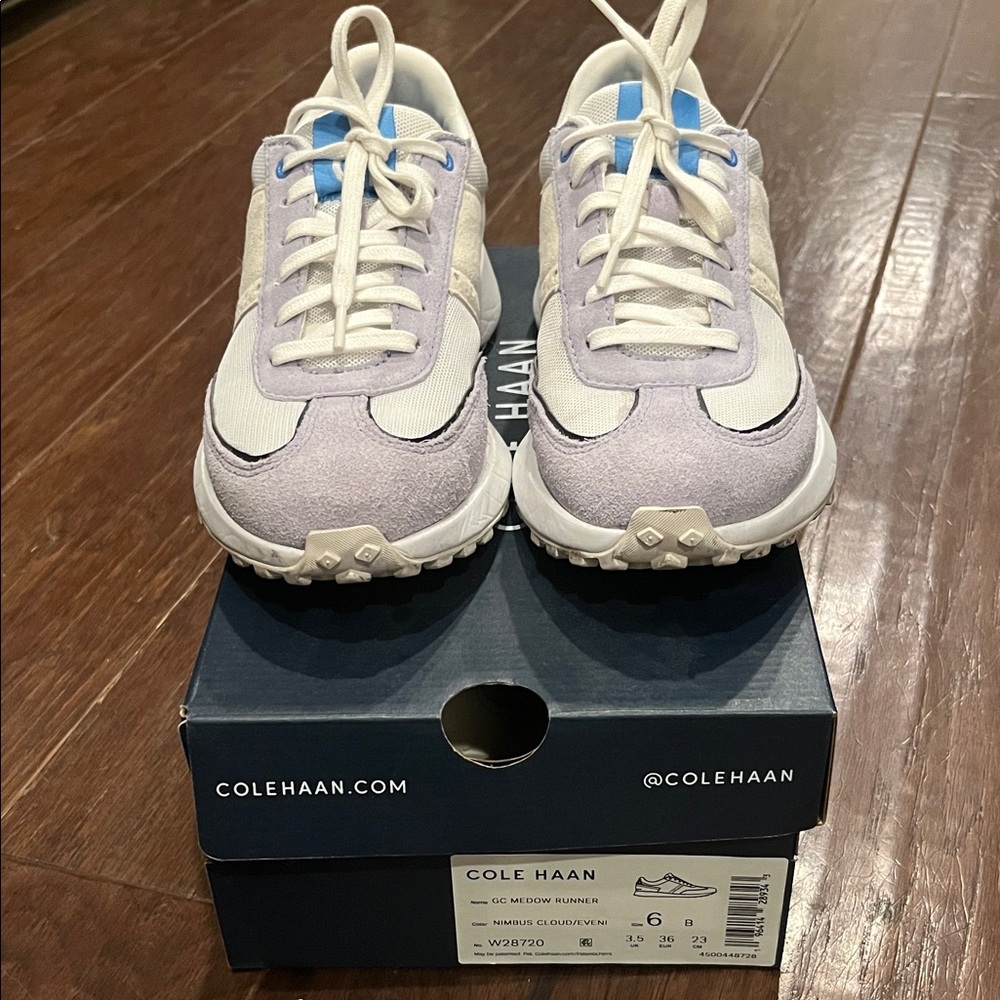Cole Haan Women's Sneakers in Lavender and Cream